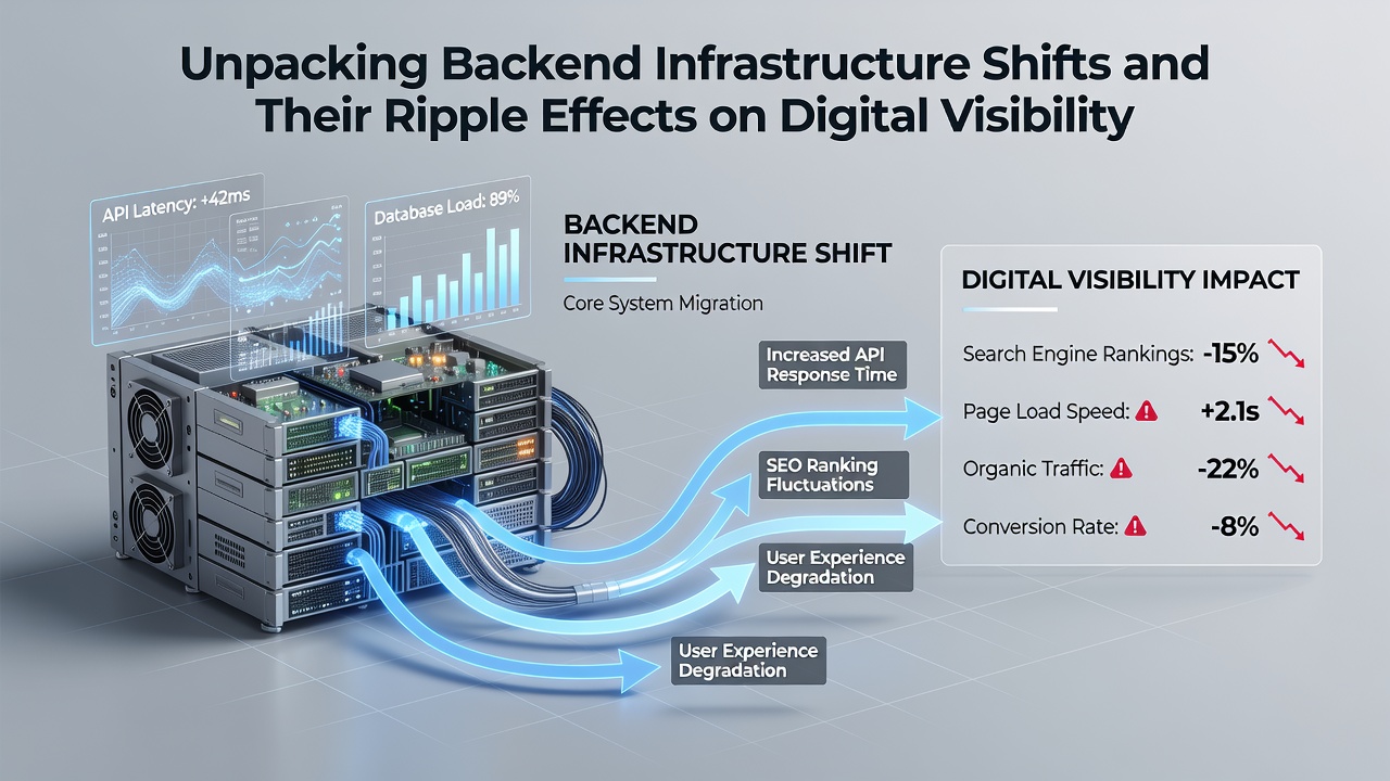 Unpacking Backend Infrastructure Shifts and Their Ripple Effects on Digital Visibility